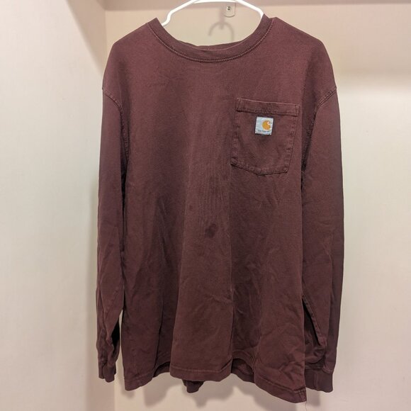 Carhartt Loose Fit Heavyweight Long-Sleeve Pocket T-Shirt - Large - Picture 1 of 1